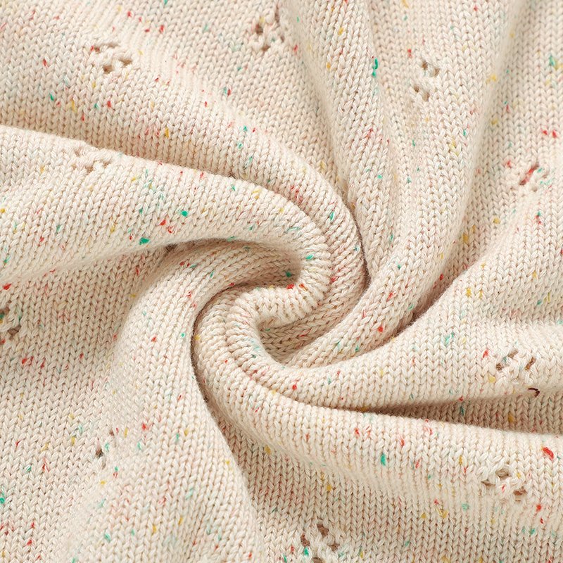 Top Sales Knitted Color Cotton Baby Customized Swaddle Blankets Mimixiong