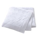 Solid Color Wholesale Crochet Baby Nursery Blanket Mimixiong