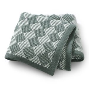 Newborn Baby Knitted Blanket Soft Baby Shower Bedding Mimixiong