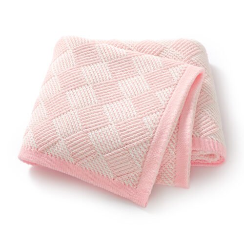 Newborn Baby Knitted Blanket Soft Baby Shower Bedding Mimixiong