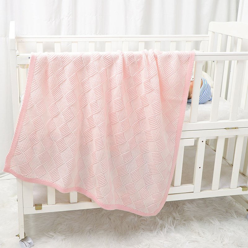 Newborn Baby Knitted Blanket Soft Baby Shower Bedding Mimixiong