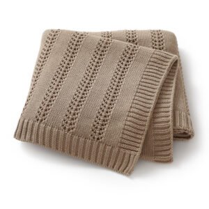 Solid Color Wholesale Crochet Baby Blanket Mimixiong