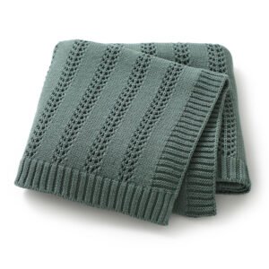 Solid Color Wholesale Crochet Baby Blanket Mimixiong