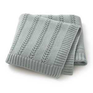 Solid Color Wholesale Crochet Baby Blanket Mimixiong
