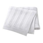 Solid Color Wholesale Crochet Baby Blanket Mimixiong