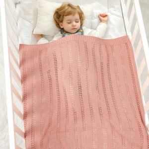 Solid Color Wholesale Crochet Baby Blanket Mimixiong