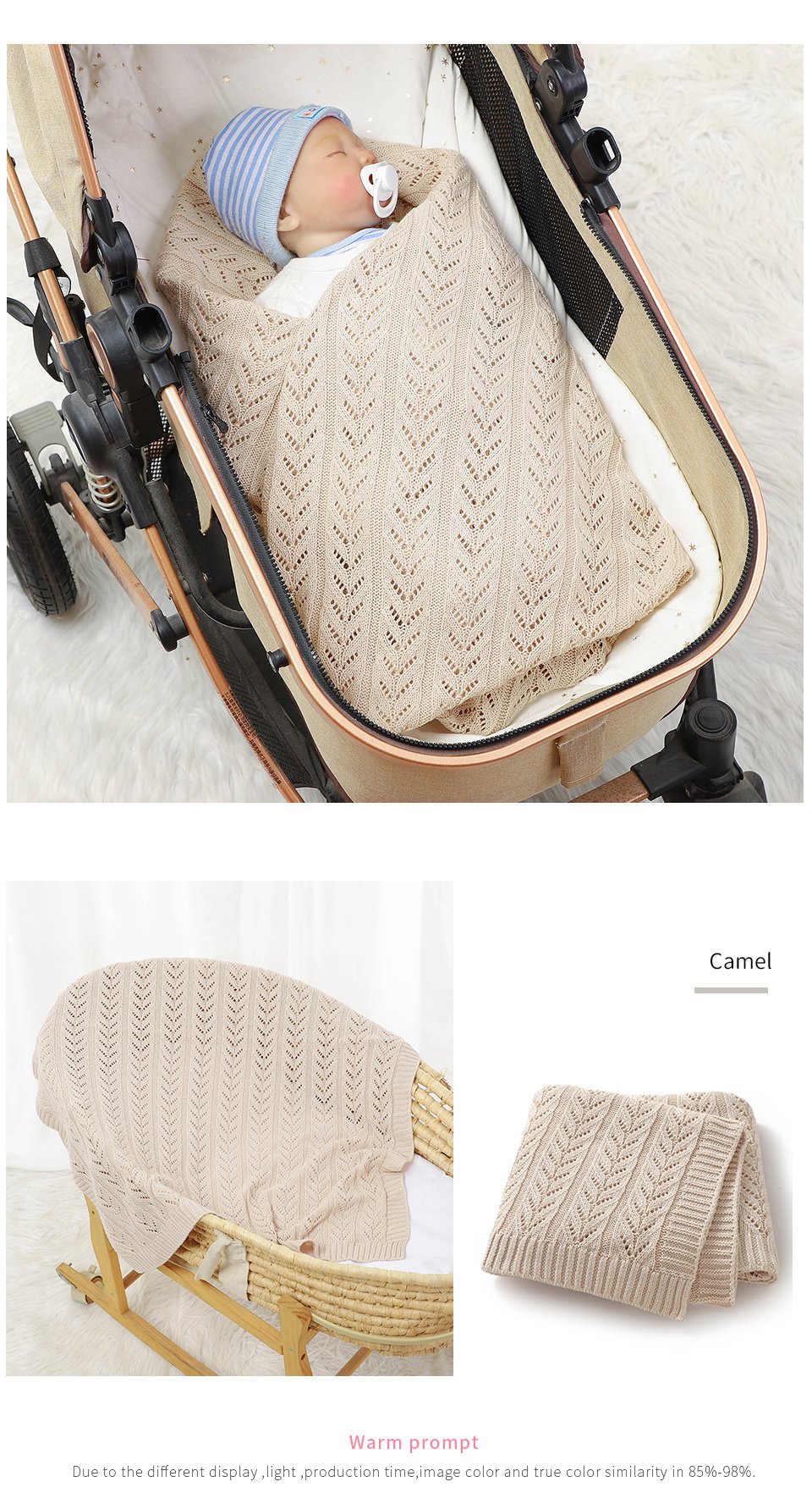 High Quality Personalized Cotton Towel Swaddle Baby Blanket Mimixiong 10 82W3047详情英文 15