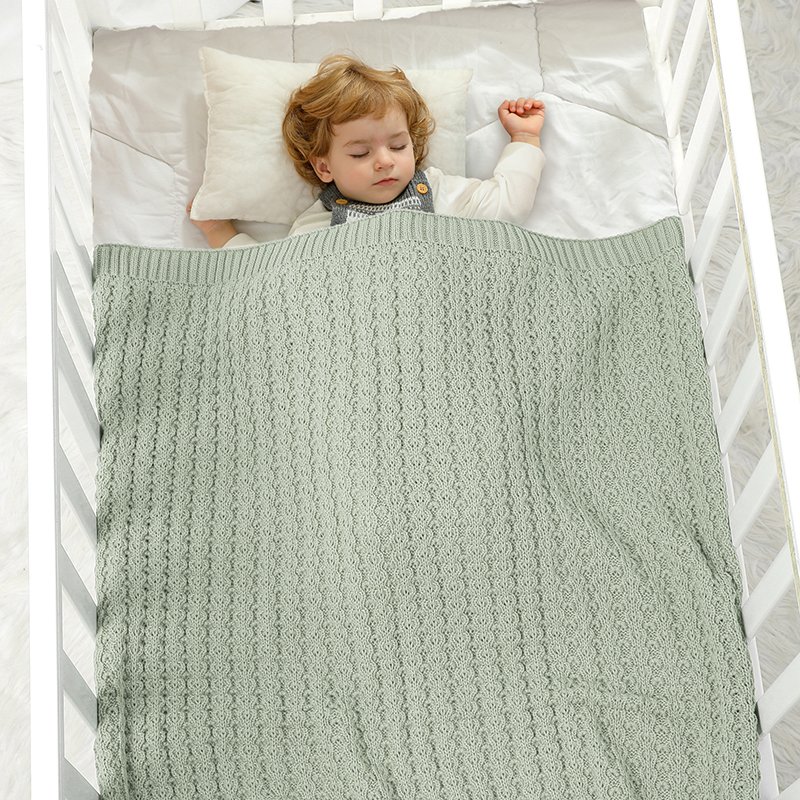 Soft Toddler Baby Knitted Swaddle Bedding Blanket Mimixiong