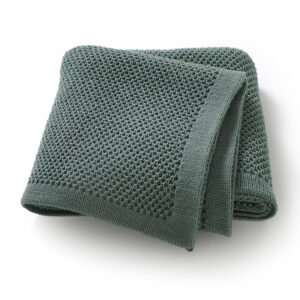 Solid Color Wholesale Crochet Baby Nursery Blanket Mimixiong