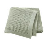 Solid Color Wholesale Crochet Baby Nursery Blanket Mimixiong