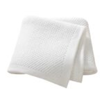 Solid Color Wholesale Crochet Baby Nursery Blanket Mimixiong