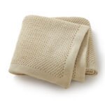 Solid Color Wholesale Crochet Baby Nursery Blanket Mimixiong