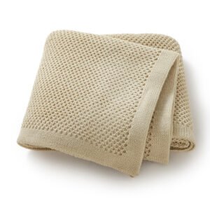 Solid Color Wholesale Crochet Baby Nursery Blanket Mimixiong