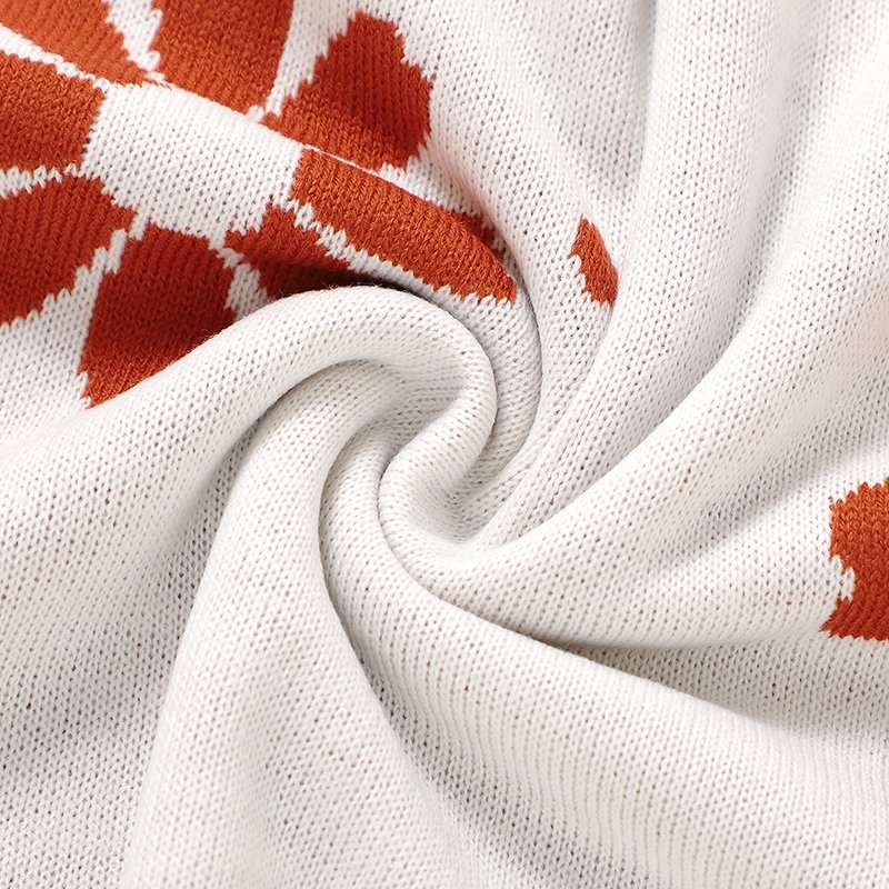 Custom Baby Knitted Blanket Floral Flower Throw Blanket Mimixiong