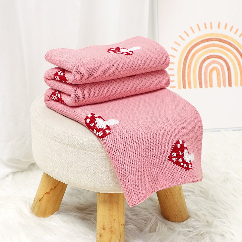 Throws Towel Blankets Lovely Pattern Newborn Infant Knitted Blanket Mimixiong
