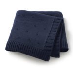 Newborn Knitted Solid Color Hollow Patterns Blankets Mimixiong
