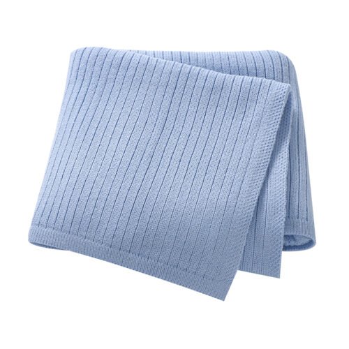 Mimixiong Baby Blanket Knit Swaddle Blanket Striped Newborn Bedding Cover Soft Blankets