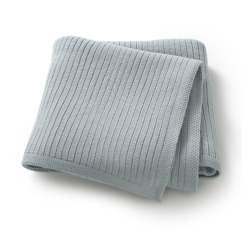 Mimixiong Baby Blanket Knit Swaddle Blanket Striped Newborn Bedding Cover Soft Blankets