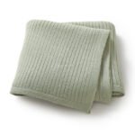 Mimixiong Baby Blanket Knit Swaddle Blanket Striped Newborn Bedding Cover Soft Blankets