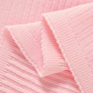 Mimixiong Baby Blanket Knit Swaddle Blanket Striped Newborn Bedding Cover Soft Blankets