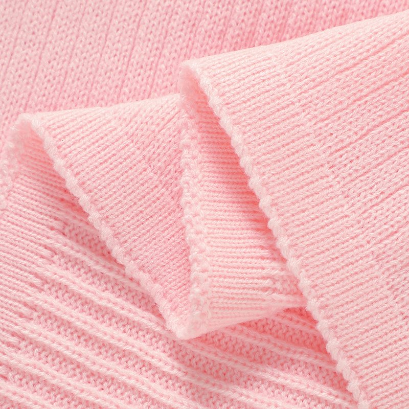 Mimixiong Baby Blanket Knit Swaddle Blanket Striped Newborn Bedding Cover Soft Blankets