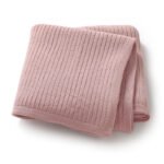 Mimixiong Baby Blanket Knit Swaddle Blanket Striped Newborn Bedding Cover Soft Blankets