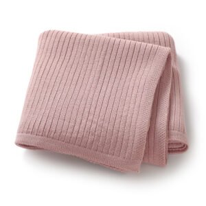 Mimixiong Baby Blanket Knit Swaddle Blanket Striped Newborn Bedding Cover Soft Blankets