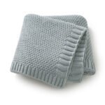 Mimixiong Newborn Knitted Solid Color Blankets Babies Swaddle Knitting Blankets