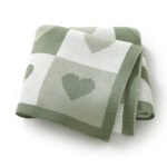 Mimixiong Factory Baby Quilt Acrylic Stroller SwaddleTowel Blanket Knit Infant Bedding Blanket
