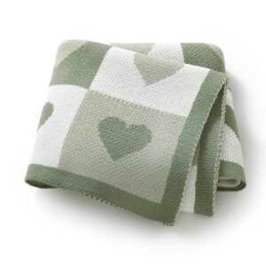 Mimixiong Factory Baby Quilt Acrylic Stroller SwaddleTowel Blanket Knit Infant Bedding Blanket