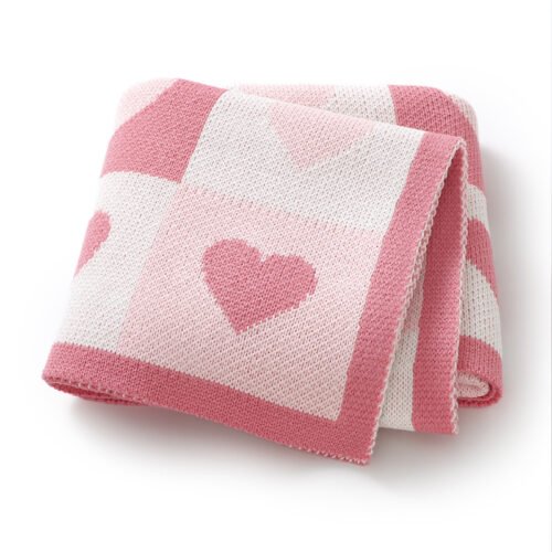 Mimixiong Factory Baby Quilt Acrylic Stroller SwaddleTowel Blanket Knit Infant Bedding Blanket
