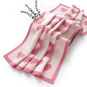 Mimixiong Factory Baby Quilt Acrylic Stroller SwaddleTowel Blanket Knit Infant Bedding Blanket