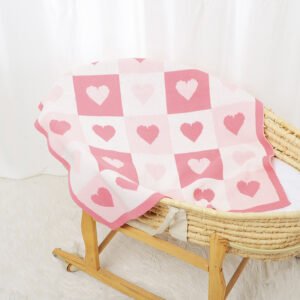 Mimixiong Factory Baby Quilt Acrylic Stroller SwaddleTowel Blanket Knit Infant Bedding Blanket