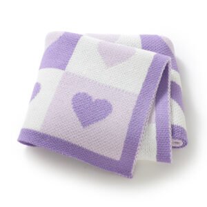 Mimixiong Factory Baby Quilt Acrylic Stroller SwaddleTowel Blanket Knit Infant Bedding Blanket
