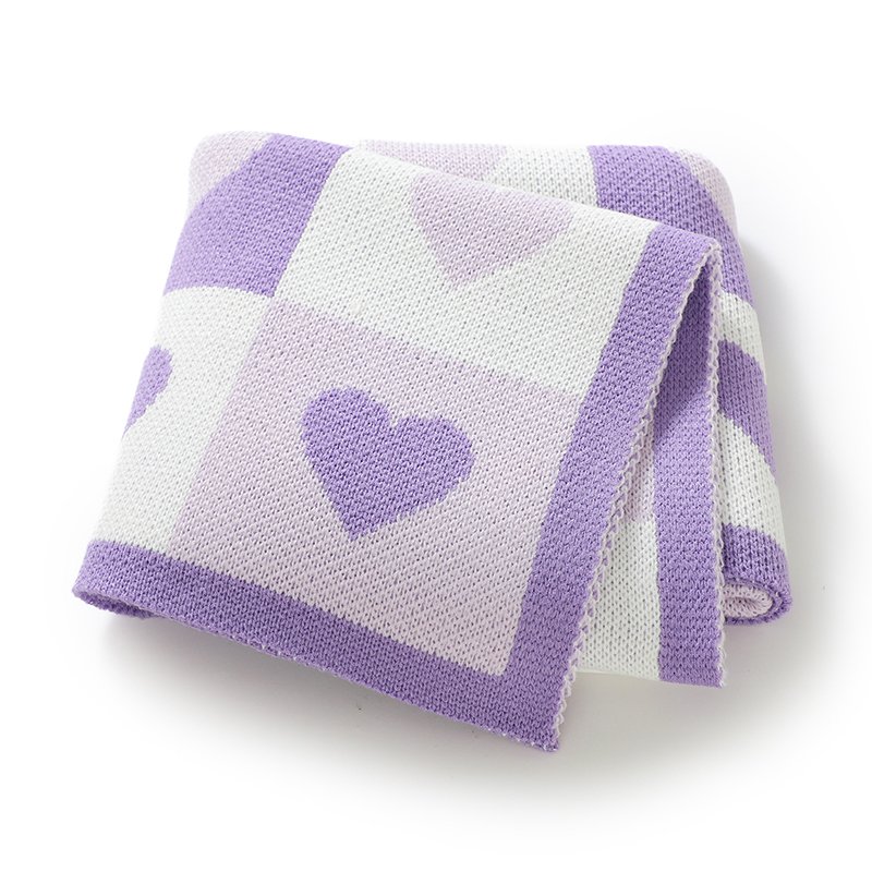 Mimixiong Factory Baby Quilt Acrylic Stroller SwaddleTowel Blanket Knit Infant Bedding Blanket