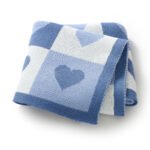 Mimixiong Factory Baby Quilt Acrylic Stroller SwaddleTowel Blanket Knit Infant Bedding Blanket