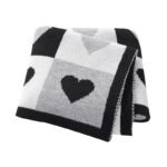 Mimixiong Factory Baby Quilt Acrylic Stroller SwaddleTowel Blanket Knit Infant Bedding Blanket