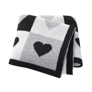 Mimixiong Factory Baby Quilt Acrylic Stroller SwaddleTowel Blanket Knit Infant Bedding Blanket