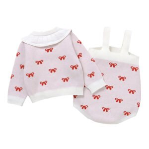 Hot Sale 2pcs Knitted Baby Set Mimixiong