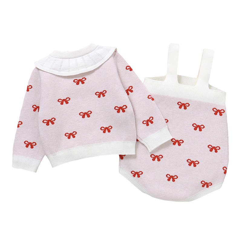 Hot Sale 2pcs Knitted Baby Set Mimixiong