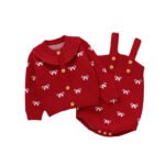 Hot Sale 2pcs Knitted Baby Set Mimixiong