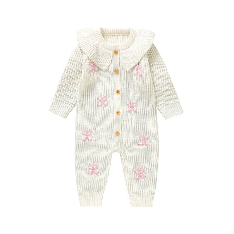 High Quality Mimixiong Knitting Baby Romper Baby Knit Jumpsuit Soft Newborn Girl Clothes Wholesale
